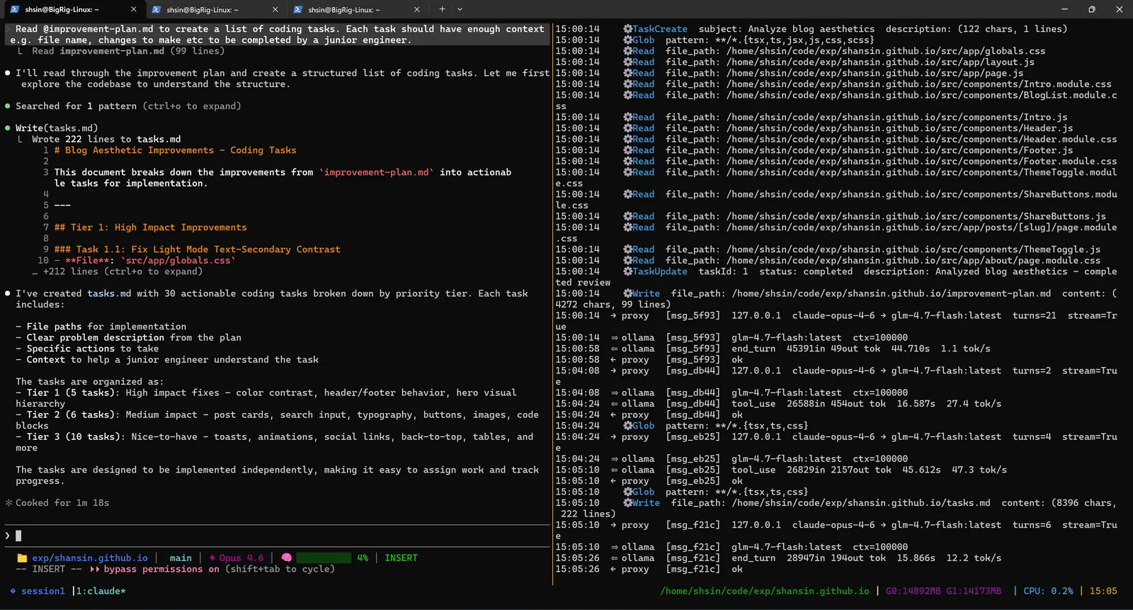 tasks.md, 38 tasks organized into 3 tiers with clear structure